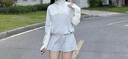 蕉下（beneunder）戶外涉水防曬服女夏季25新款防紫外線罩衫防水WR391女士送禮 淺咖灰-梔花黃 XL 曬單實(shí)拍圖
