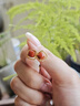 小米星南紅耳釘小方糖方形寶石紅色瑪瑙玉髓玉石耳環(huán)玄學(xué)旺財耳飾女 【南紅瑪瑙】婁株耳釘 曬單實拍圖