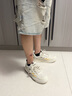 森馬（Senma）男鞋夏季休閑百搭小白鞋子男士軟底輕便厚底增高板鞋男款鏤空透氣 米色 42 曬單實(shí)拍圖