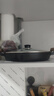 小幸福鑄鐵（KITCHEN LITTLE HAPPINESS KITCHEN）木柄家用煎餅鍋鑄鐵平底鍋烙餅鏊子攤煎餅果子工具不粘鍋手抓餅鍋 玻璃蓋款/重3.5kg【加工具】 30cm 曬單實(shí)拍圖