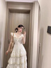 瑜尚臻品法式溫柔蛋糕裙海邊度假連衣裙女夏季奶甜氛圍感荷葉邊收腰長(cháng)裙子 【杏色】L 曬單實(shí)拍圖