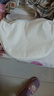 菲珂頓休閑尼龍布包包女新款夏季斜挎餃子包百搭小眾單肩通勤包 白拼棕餃子包 曬單實(shí)拍圖