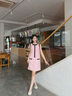法曼萱（FAMANXUAN）粉色醋酸蝴蝶結(jié)小香風(fēng)背心裙女2025夏季新款時(shí)尚氣質(zhì)連衣裙 蘇梅粉 S 160/84A/S 曬單實(shí)拍圖