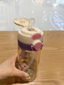 本櫻產婦孕婦吸管杯ppsu材質水杯食品級耐高溫成人帶刻度杯子兒童上學 香芋紫【雙飲PPSU+重力球】580ml 曬單實拍圖