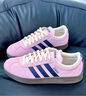 adidas「T頭鞋」VL COURT 2.0復(fù)古休閑板鞋德訓(xùn)鞋阿迪達(dá)斯輕運(yùn)動   紫色/暗藏青/乳白色   38 曬單實拍圖
