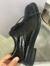 戈耐（GNAI）男鞋夏季透氣男士涼鞋男商務(wù)正裝皮鞋男真皮鞋布洛克洞洞鞋子男鞋 黑色 夏季夏天 透氣鏤空款 41碼(255MM) 曬單實(shí)拍圖