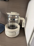 摩飛電器（Morphyrichards）電熱水壺全玻璃恒溫壺家用熱水壺燒水壺養(yǎng)生煮茶壺多段控溫電水壺極速風冷沖奶泡奶機MR5602 1.2L 椰奶白 曬單實拍圖