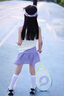 艾卡諾 I.KARNOW兒童運(yùn)動套裝女童2025新款夏日網(wǎng)球服中大童羽毛球速干衣短袖t恤 6003紫色（帶安全褲）+19046紫色 120 曬單實(shí)拍圖