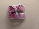 Skechers斯凱奇女童包頭涼鞋夏季童鞋兒童公主鞋嬰兒魔術(shù)貼閃燈鞋302965L 曬單實(shí)拍圖