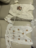 貝瑞加（Babyprints）新生兒連體衣2件裝初生男女寶寶蝴蝶衣長袖純棉護肚哈衣 小熊52 曬單實拍圖