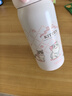 膳魔師（THERMOS）萌寵316L不銹鋼吸管杯安全鎖扣兒童學(xué)生水杯460ml 粉 曬單實拍圖