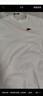 耐克（NIKE）女裝短袖男裝上衣 2026春季款新款跑步服棉質(zhì)休閑寬松圓領(lǐng)T恤 偏大/全棉材質(zhì)/白紅 M 曬單實(shí)拍圖