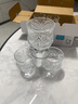 威爾基白酒杯迷你小酒杯家用高級感高腳刻花一兩玻璃杯復古一口杯玻璃杯 蝴蝶刻花玻璃酒杯6個(gè)裝 曬單實(shí)拍圖