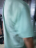 暇步士（Hush Puppies）童裝兒童套裝25夏中大童透氣短袖男童速干運動短褲 海浪綠  160  曬單實拍圖