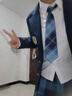 圣洛鋒學(xué)院風(fēng)女學(xué)生JK制服西裝基礎款秋冬季西服外套套裝演出服校服班服 岡梨田裙+紺西裝+白襯衫+領(lǐng)帶+勛章 L 曬單實(shí)拍圖