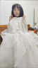 葉余高端女童禮服10歲小女孩生日公主裙兒童走秀主持人演出服花童婚紗 香檳色短款 110 曬單實拍圖