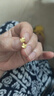 中國黃金（CHINA GOLD）黃金耳釘女款四葉草耳釘女足金耳環(huán)耳飾七夕情人節(jié)禮物送女友老婆 幸運四葉草耳釘 約0.9g 曬單實拍圖