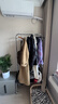 固美家臥室掛衣架隔夜衣帽架落地可移動收納架服裝店展示衣架推車帶滑輪 升級款裝衣籃【100長款】+水晶輪 裝衣籃 曬單實拍圖