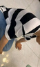 安奈兒（Annil）【商場同款】男童裝短袖夏裝新款純棉休閑條紋t恤上衣 黑白條 110cm 曬單實拍圖