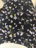紅袖復(fù)古碎花半身裙2025夏季新款女裝【繁花協(xié)奏】A字中腰顯瘦雪紡裙 黑底花658 S 曬單實(shí)拍圖
