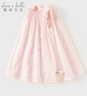 戴維貝拉（DAVE＆BELLA）兒童連衣裙薄款中大童裙子女童寶寶公主裙夏季新款洋氣童裙 粉色DB2234181-A 100 cm（建議身高90-100cm） 曬單實(shí)拍圖