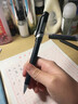 得力0.7按動(dòng)中性筆S02學(xué)生用黑色0.7mm子彈頭水筆黑筆粗頭硬筆書(shū)法專(zhuān)用筆練字筆圓珠筆水性簽字筆 【拔帽款S21】6支筆 曬單實(shí)拍圖