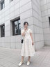 意爾康王子小香風單鞋女2025一腳蹬軟底春季新款百搭溫柔仙女晚風配裙豆豆鞋 米白色38 曬單實拍圖