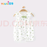 優(yōu)奇嬰兒衣服夏裝莫代爾夏季短袖連體衣薄款女寶寶夏裝哈衣夏天外出服 曬單實(shí)拍圖