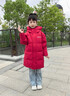 波司登（BOSIDENG）25年新款羽絨服男女兒童中長款5A抗菌4防連帽厚外套T250246914DS 奧秘紅|1769 120 /60 曬單實拍圖