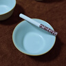 青澹汝窯品茗杯茶杯茶碗主人杯汝瓷陶瓷純手工天青色景德鎮皓月杯 皓月杯 不開(kāi)片慈字底款 曬單實(shí)拍圖