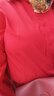 啄木鳥(niǎo)中袖襯衫女2025年春夏新款寬松透氣上衣燈籠袖襯衣女短袖百搭 紅色 4XL【建議135-150斤】 曬單實(shí)拍圖