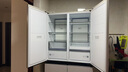 美的（Midea）首創(chuàng)45cm超薄嵌入餐邊柜家用客廳冰箱左餐右廚大容量底部散熱十字四開(kāi)門國(guó)家補(bǔ)貼BCD-427WUSGPZM 曬單實(shí)拍圖