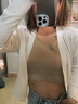 婷美無(wú)痕粉底液紙片內衣女士顯小胸顯瘦束胸隱形背心式大碼文胸罩 曬單實(shí)拍圖