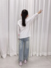 班尼路童裝女童t恤純棉兒童長袖衣服2025年秋裝中大童打底衫女孩上衣 果綠 BNL愛心糖果兔 110 曬單實拍圖
