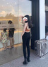 潮衣控黑色打底褲女春秋外穿2025新款秋冬加絨緊身彈力黑褲鉛筆小腳褲子 無扣長褲薄絨 2XL 適合126135斤 曬單實(shí)拍圖