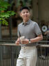 Ipenta奢侈高檔品牌短袖t恤男士夏季薄款無(wú)痕軍綠免燙翻領(lǐng)休閑正肩體恤 軍綠-精美禮盒裝 XL 推薦130-145斤 曬單實(shí)拍圖