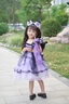 G.DUCKKIDS洛麗塔公主裙女童連衣裙夏季庫洛米cos兒童服裝寶寶演出禮服裙子 紫色公主裙 100 （建議身高90cm 3-4歲） 曬單實(shí)拍圖