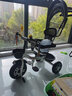 鳳凰兒童三輪車(chē)腳踏車(chē)遛娃1-6歲寶寶手推車(chē)可推可騎兒童車(chē)敞篷自行車(chē) 淡雅白四合一鈦空輪 曬單實(shí)拍圖