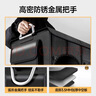 夢(mèng)多福車載后備箱收納箱汽車收納神器車用儲(chǔ)物箱車內(nèi)多功能可折疊整理箱 【黑72L】有底板+儲(chǔ)鞋口+可水洗 可水洗牛津布車尾箱折疊箱置物箱 曬單實(shí)拍圖