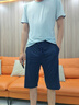 天蠶80S天絲莫代爾睡衣男士短袖短褲夏季薄款冰絲夏天套頭家居服 曬單實(shí)拍圖