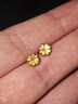中國黃金（CHINA GOLD）黃金耳釘女足金四葉草耳釘耳環(huán)七夕情人節(jié)禮物送女友老婆 【經(jīng)典款式】四葉草耳釘約0.9g 曬單實拍圖