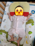 貝瑞加（Babyprints）嬰兒衣服2件裝新生兒連體衣短袖寶寶哈衣純棉薄款爬服 粉黃59 曬單實拍圖