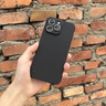 魔巖適用蘋果15promax手機殼新款無邊框蘋果15pro保護(hù)套iphone15親膚手感蘋果16promax裸機防摔硬殼 【石墨黑】-輕薄裸感 iPhone 15 Pro Max 曬單實拍圖