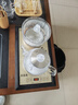 益茶福全自動(dòng)上水電熱水壺底部上水嵌入式茶臺(tái)功夫茶燒水壺飲水燒水一體機(jī)抽水玻璃煮茶壺保溫泡茶壺 SQ-008金色玻璃套裝 1L 曬單實(shí)拍圖
