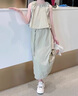 哈羅小黃鴨 HAL.DUCK女童夏季連衣裙2025新款洋氣兒童背心套裝時(shí)髦女大童夏天運(yùn)動(dòng)裙子 YIHCT2403無(wú)袖背心半身長(zhǎng)裙套裝 120 cm 曬單實(shí)拍圖