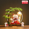 赟婭創(chuàng)意招財(cái)貓燈圈擺件輕奢客廳玄關(guān)發(fā)財(cái)貓店鋪前臺(tái)裝飾喬遷開業(yè)禮品 元寶-生意興隆招財(cái)貓【禮盒款】 曬單實(shí)拍圖