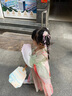 芭米諾漢服女童夏款兒童古裝連衣裙女孩古風(fēng)超仙唐裝裙子夏季 綠色  120 曬單實(shí)拍圖