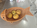 凰巣糖果盤(pán)仿藤客廳茶幾高檔堅果盤(pán)干果盤(pán)過(guò)年瓜子花生收納盤(pán)水果托盤(pán) 魚(yú)形編織果盤(pán)【大號】 曬單實(shí)拍圖