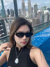 巴黎世家（BALENCIAGA）太陽眼鏡時尚潮流街拍男女同款遮陽墨鏡貓眼女神禮物BB0095S BB0095S-001-53 曬單實拍圖