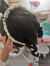 東義嚴(yán)選發(fā)箍女高級感外出頭飾學(xué)生發(fā)卡高顱頂頭箍飄帶發(fā)飾藍(lán)色 曬單實拍圖